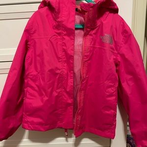 Girls North Face Raincoat